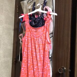 Long nightgown beautiful orange size large never worn